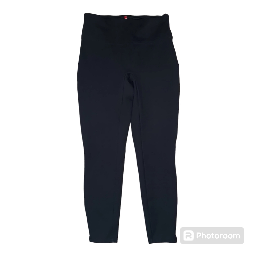 Spanx Leggings Women's Medium Black Ankle Stretchy Pull-on Shapewear